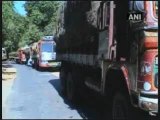 Maoists block highway in chhattisgarh,protest anti-Maoist operation.mp4