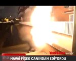 Havai fişek canından ediyordu