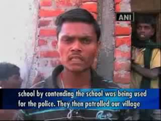 Maoists target government school in Bihar.mp4