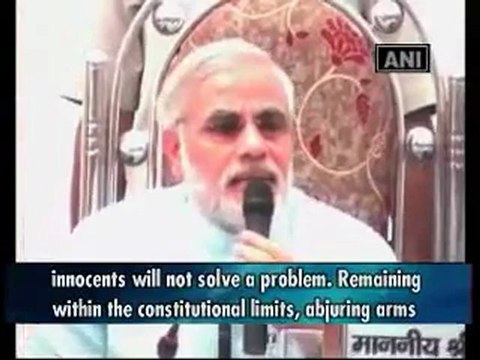 Modi asks Maoists to shun violence and hold dialogue.mp4