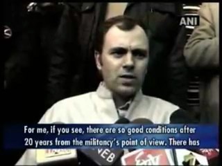 Omar Abdullah vows to give corruption free governance.mp4
