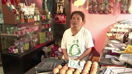 Projeto troca lixo por comida na Tailândia