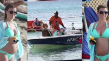 Bikini-Clad Coleen Rooney Takes a Boat Trip in Barbados