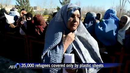 Afghan refugees shiver at another deadly winter