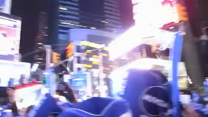 Gangnam style on Times Square for new year's eve