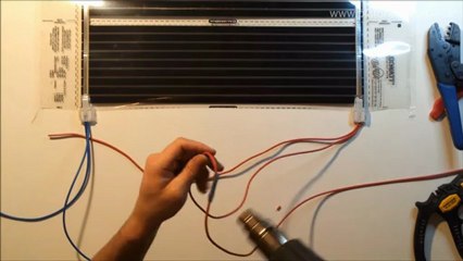 Le raccordement des films chauffants eFILM