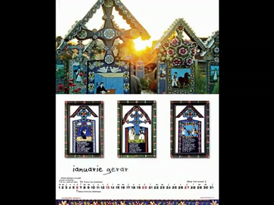 Calendar Sapanta 2013 - Muzica de Grigore Lese, Icoane de Ioana Lutai, Fotografii de Cristina Nichitus Roncea