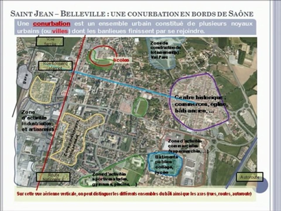 Géographie: Échelles et plans : Saint Jean d'Ardières, du quartier au continent