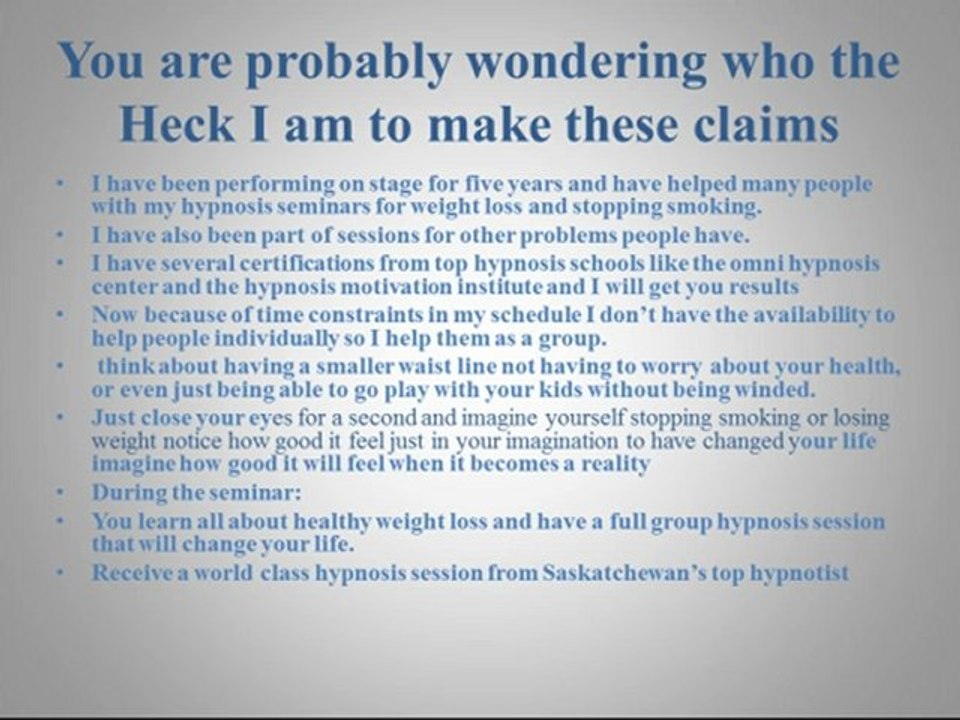Hypnosis Seminars