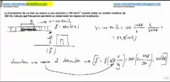 Fisica fenomenos ondulatorios efecto Doppler frecuencia del observador