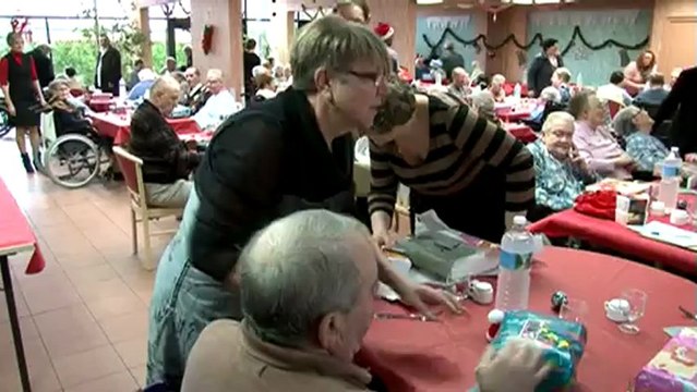 visite des élus Catésiens au centre hospitalier à l'occasion de Noël
