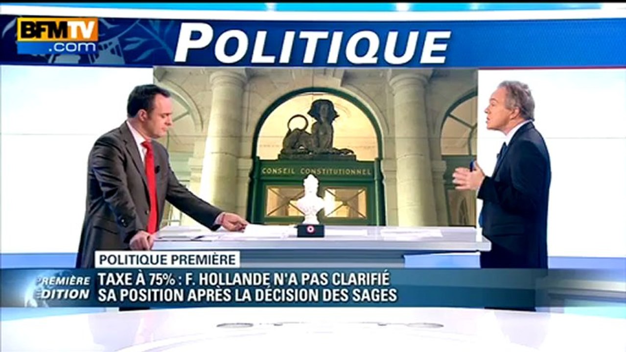 L'annulation de la taxe à 75% pas clairement annoncée... mais évidente
