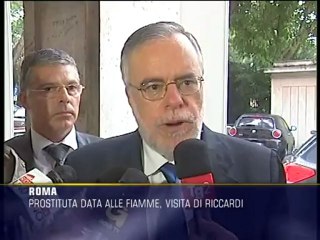 Il Ministro Riccardi visita la prostituta aggredita