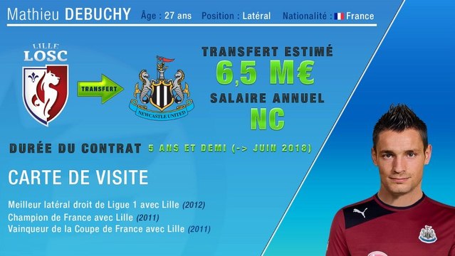 Officiel : Debuchy quitte Lille et signe à Newcastle !