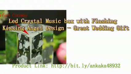 How To Use Led Crystal Music Box with Flashing Kissing Angel Design For Wedding Decoration