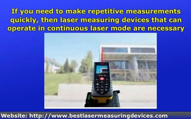 Laser Measuring Devices and what they do