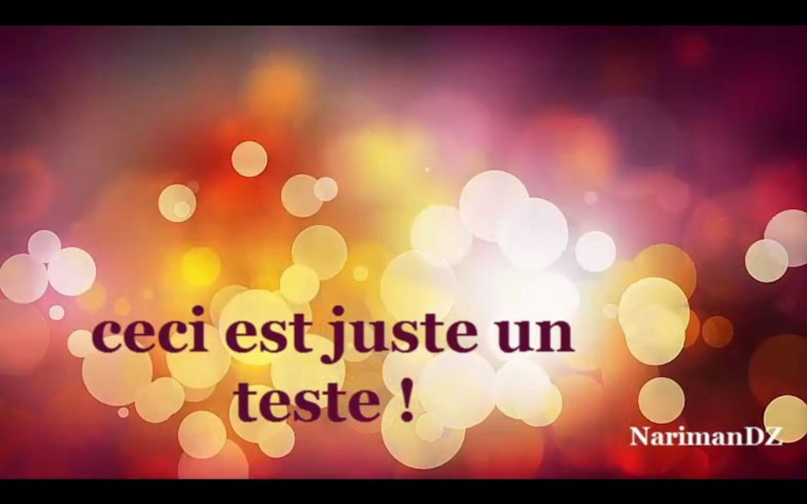 juste un teste