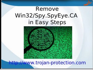Delete Win32/Spy.SpyEye.CA from PC