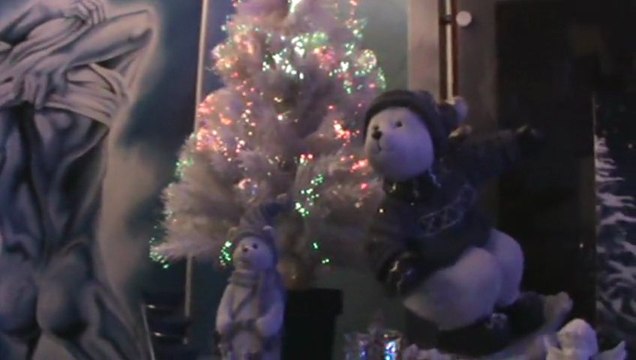 Weihnachten 2012 Die Fellas Hubert und Matthias mit A little Weihnachtsgedichte Weihnachtstisch Eisbär Deko Weihnachten