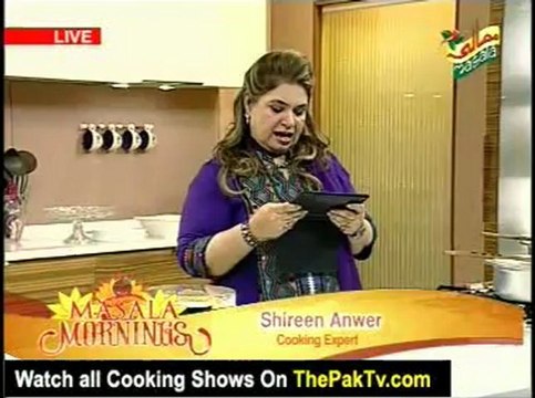 Masala Mornings with Shireen Anwar - 3rd January 2013 - Part 2