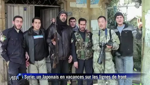 Syrie un touriste japonais tue l'ennui sur les lignes de front