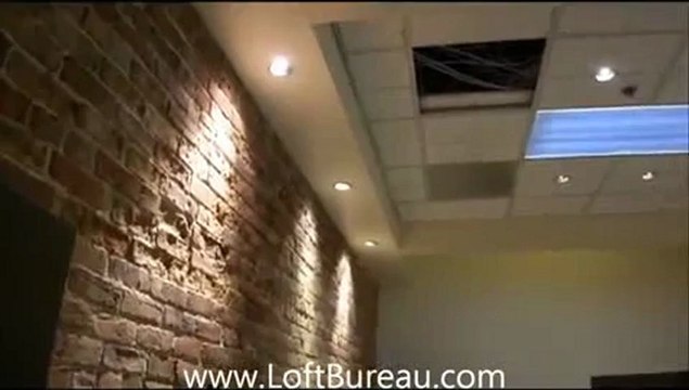 Bureau Style Loft Vieux Port Briques bois Environ 7000 pc - 123