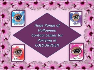 Huge Range of Halloween Contact Lenses for Partying at COLOURVUE!!