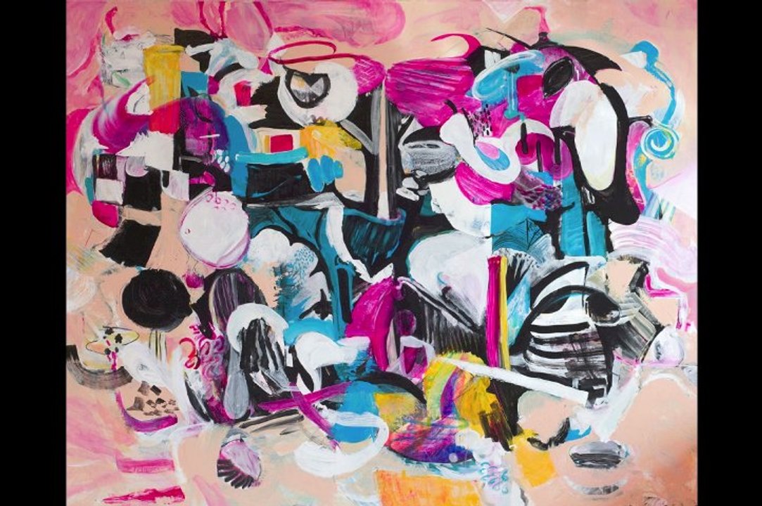 CMYK NYC | Ari Lankin Painting Process Video | Music by Tony Black | Acrylic on canvas art