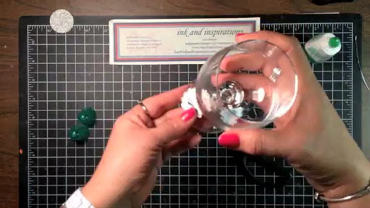 Stampin' Up! Video Tutorial DIY New Year's Wine Glass Charms