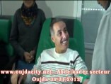 الكوميدي الجزائري عبد القادر السيكتور في مدينة وجدة قصد التبرع بالدم كهدية   ليلة رأس السنة  الميلادية 2013