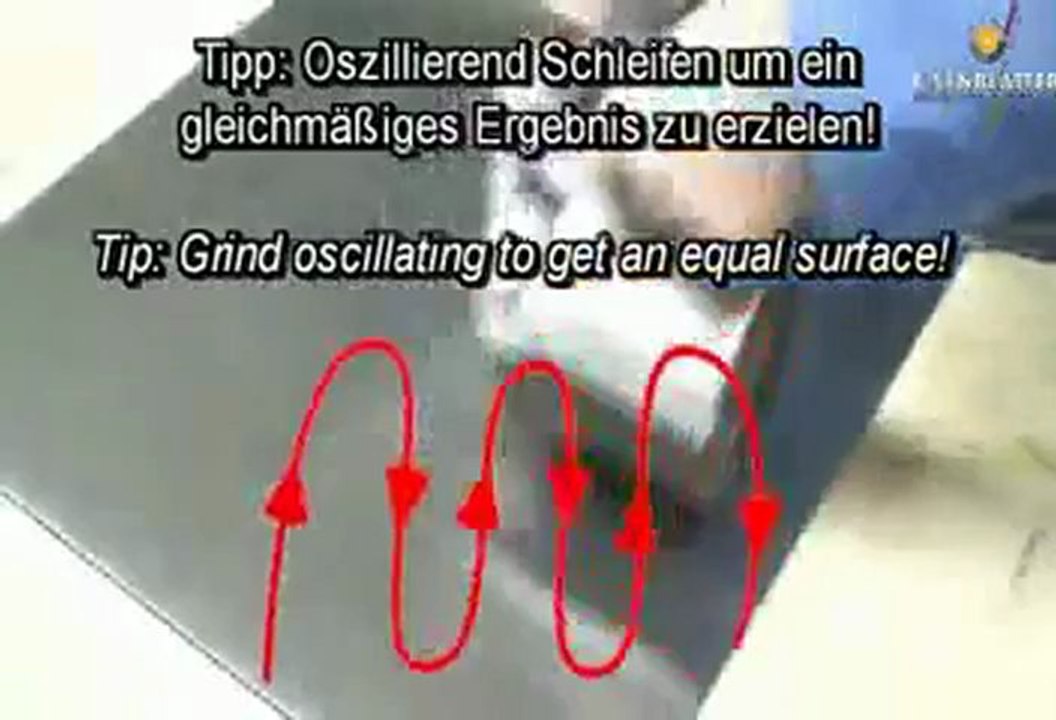 Xóa vết xước sâu trên bề mặt inox đã đánh bóng - Gọi Huyền 0906 491038