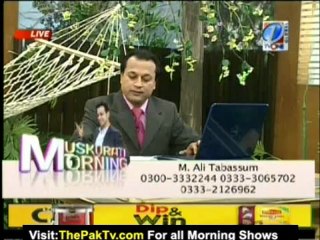 Muskurati Morning With Faisal Quresh By TV ONE - 4th January 2013 - Part 1