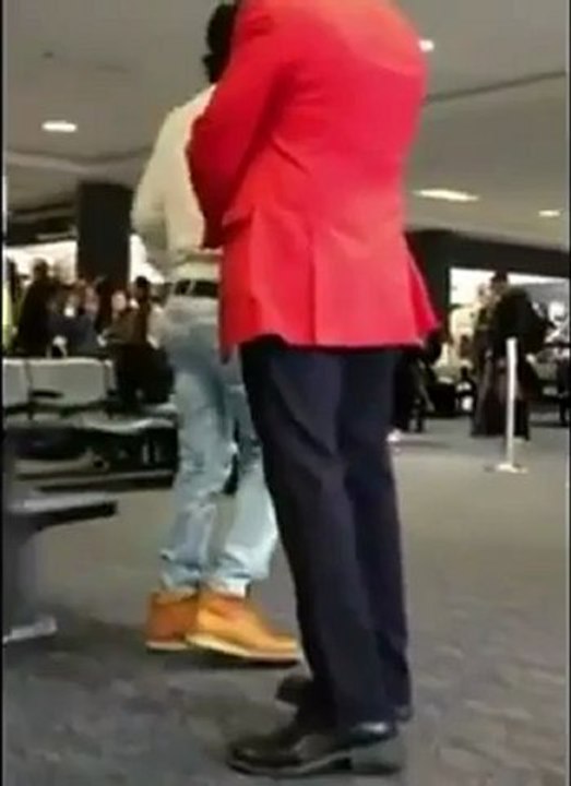 Drunk Bronson Pelletier ruffled airport.