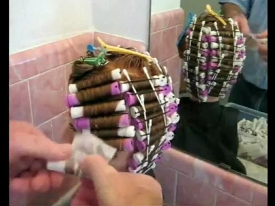 Perm 292 American salon lilac and white rod permwrap