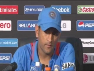 ICC World T20 2012- MS Dhoni post-match press conference after close win over South Africa.mp4