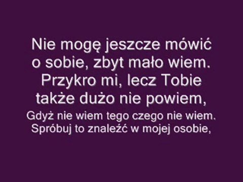 Czaqu-Dlaczego jestem jaki jestem tekst lyrics