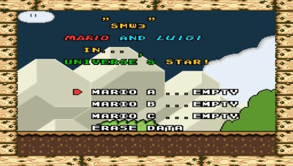 Série "Mini Hacks" Episode 1 Smw3 Mario and Luigi in Universe's Star