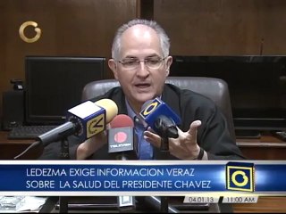 Ledezma exige información veraz sobre salud del Presidente