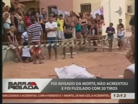 Jovem ameaçado de morte é fuzilado com 20 tiros