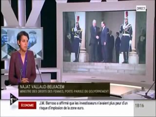 Najat Vallaud-Belkacem invitée de i>Télé