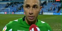 Entrevista a Rubén Castro tras el Zaragoza 1 - Betis 2