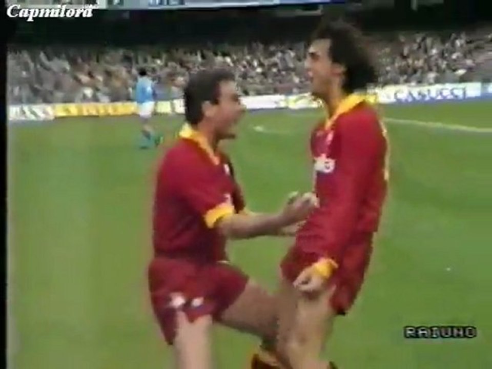 Napoli-ROMA 1-2 Giannini, Oddi 6ª giornata Ritorno 06-03-1988