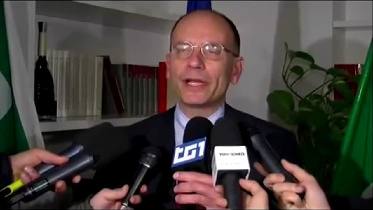 Letta - Ecco i tre pilastri della nostra campagna elettorale (04.01.13)