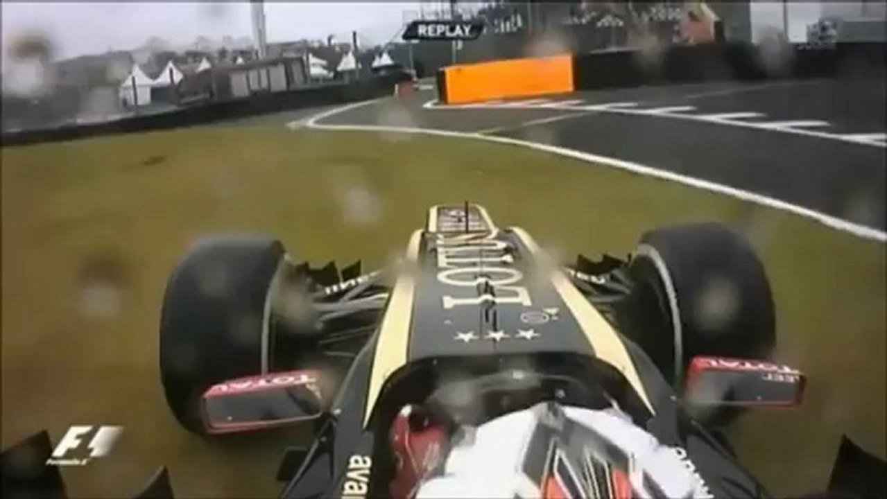 Kimi Raikkonen en sortie de piste