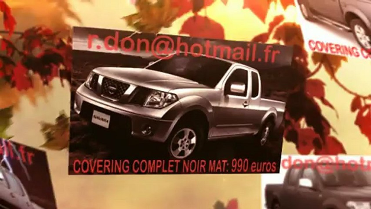 Nissan Navarra, Nissan Navarra, essai video Nissan Navarra, covering Nissan Navarra, Nissan Murano peinture noir mat