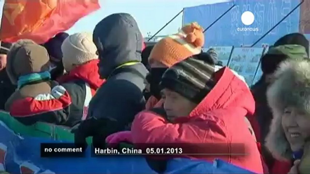 Nageurs « givrés » en Chine - no comment