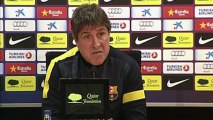 Roura: ''Los partidos contra el Espanyol siempre tienen una dificultad extra''