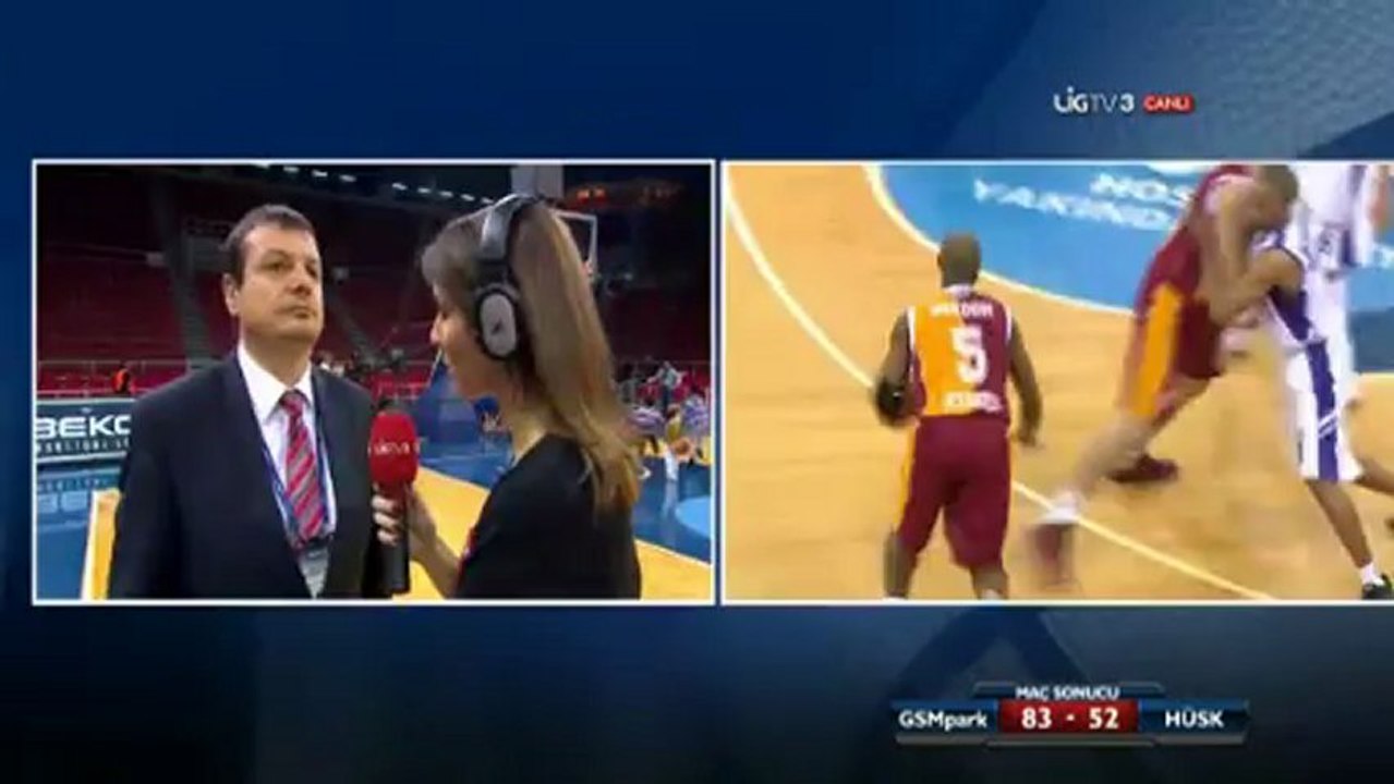 Ergin Ataman'in Hacettepe maci sonrasi yaptigi aciklama.