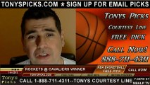 Cleveland Cavaliers versus Houston Rockets Pick Prediction NBA Pro Basketball Odds Preview 1-5-2013