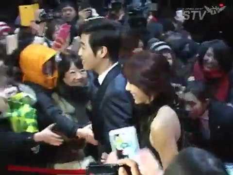 121231SSTV『2012MBC演技大賞』～レッドカーペット・キム・ジェウォン-ソン・ダムビ、ビジュアル最強 餅呼吸MC ～